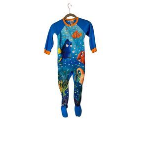 Disney finding dory Nemo footed sleeper Blanket, sleeper, pajamas 5T